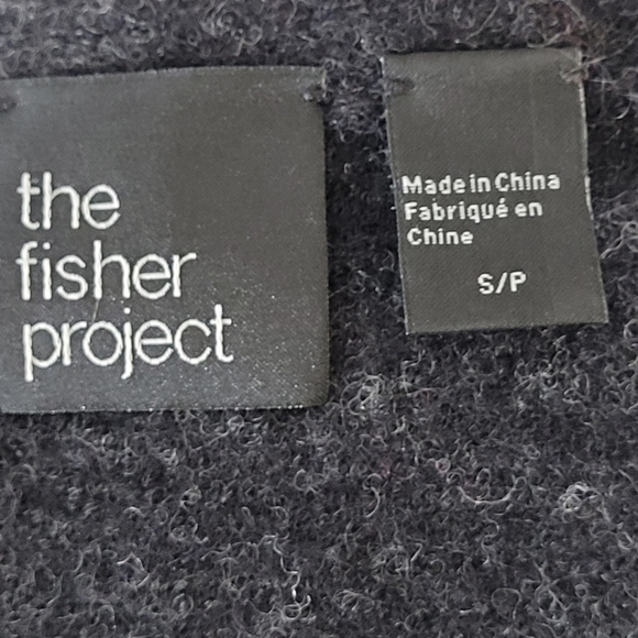 Eileen Fisher The Fisher Project Slub Knit Gray Wool Mohair Blend Sweater - S - Picture 8 of 10